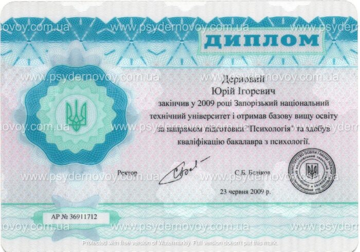 Диплом ЗНТУ